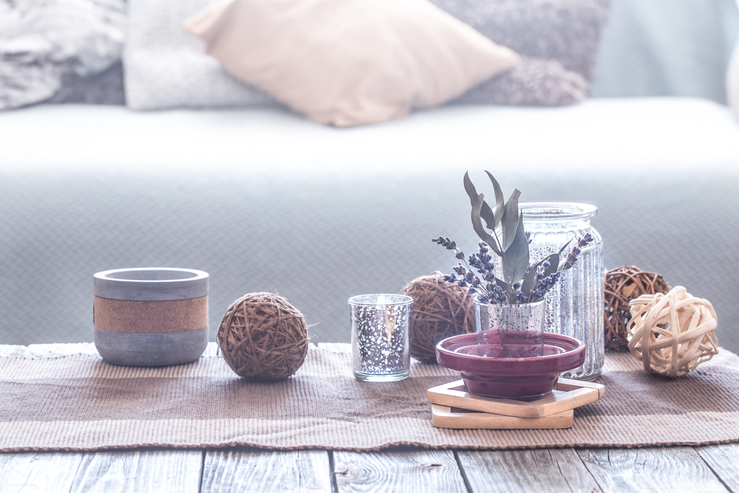 still life details of a cozy home interior .Living room decoration.