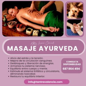 Masaje Ayurveda en Valencia 60€